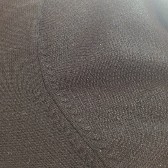 NOTATIONS 2X Black Cardigan USED Round Neck Soft Rayon Nylon Pit to Pit 25 1/2" - Picture 10 of 15